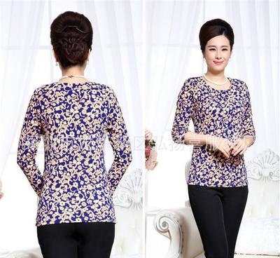 外贸中老年女装长袖T恤 地摊货源热卖背后的商机与策略